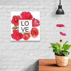 Cuadritos Decorativos. Frases con flores y plantas - comprar online