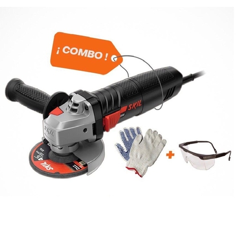 Combo Amoladora Skil 9002JR + Guantes + Lentes