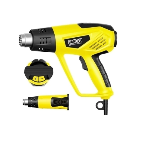Pistola de calor Barovo 2000W c/ maletín y accesorios