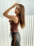 TOP ELASTIZADO MARRON - comprar online