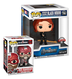Funko Pop Red Guardian 608 + Black Widow 588 Outlet Marvel