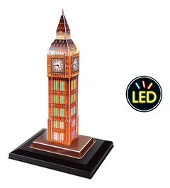 Puzzle 3d Big Ben Luces Led Cubic Fun Rompecabezas 28 Pz Sk - comprar online