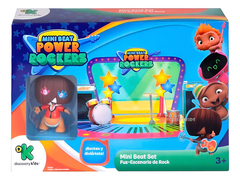 Mini Beat Power Rockers Figuras + Escenario En 3d Original