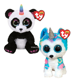 Unicornio Ty Beanie Boos Combo X2 Peluche Mediano Original - comprar online