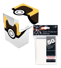 Pokemon Deck Box Ultra Ball + Protectores Ultra Pro 50 Unid - Scarlet Kids - Tienda de Personajes