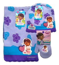 Bufanda Doctora Juguetes + Gorro + Guantes Licencia Original