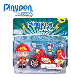 Imagen de Pinypon Action Autobomba + Moto Bombero Con Figuras Outlet