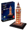 Puzzle 3d Luces Led Cubic Fun Rompecabezas Elige Tu Modelo