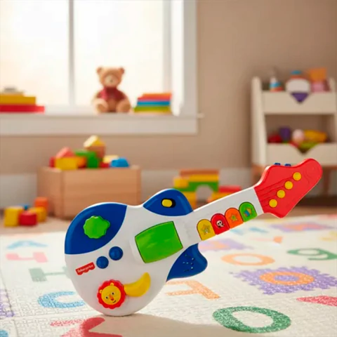 Guitarra Electronica Sonido Y Luz Fisher Price Original