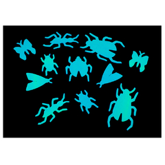 CREA TU NOCHE BICHOS Figuras Fluorescentes - tienda online