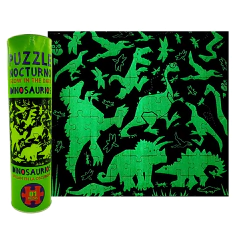 PUZZLE FLUORESCENTE DINOSAURIOS ROMPECABEZAS 81 Piezas