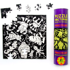 Puzzle Monstruos ROMPECABEZAS fluorescente 81 Piezas