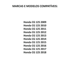 Amortecedor Cromado GP7 Com Regulagem (Par) Honda CG 125 Fan Titan 09-18 Mola Preta - loja online