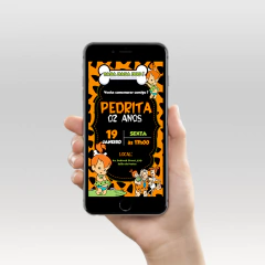 Convite Digital - Pedrita Flintstones