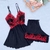 Pijama de Less com renda bicolor