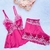 Pijama pink com renda