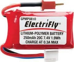 Bateria Lipo 7,4v 250mah - greatplanes gpmp0810