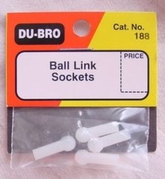 Ball link sockets (4) Dubro dub188