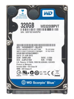 DISCO DURO INTERNO 320GB WD/SAMSUNG 2.5" (USADO) - comprar online