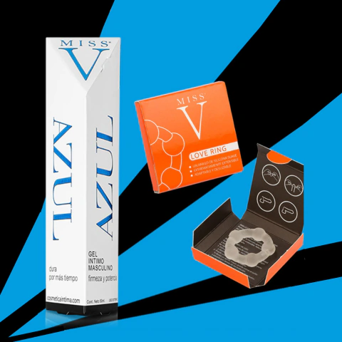 Kit lubricante estimulante masculino más anillo