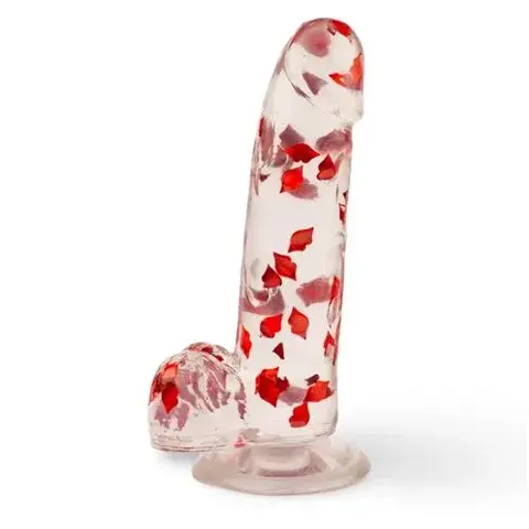 Dildo cristal pétalos
