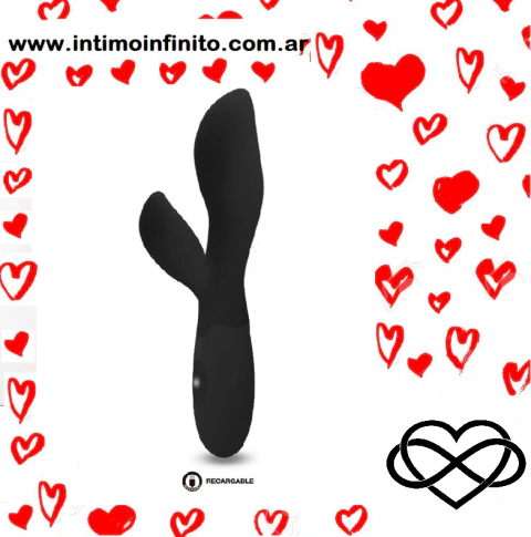 Vibrador recargable doble estimulación