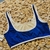 TOP DOS HOMBROS BASICS AZUL MARINO CON BORDE BLANCO - comprar online