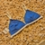 TRIANGULO FIJO BASICS AZUL FRANCIA CON BORDE BLANCO