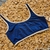 TOP DOS HOMBROS BASICS AZUL MARINO CON BORDE BLANCO