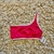 TOP DE UN HOMBRO BASICS ROSA CON BORDE BLANCO