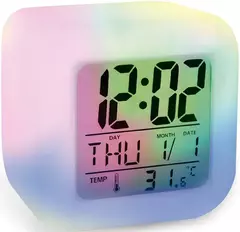 Reloj Led Despertador/ 7 colores - tienda online