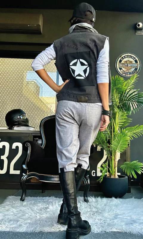 CHALECO JEANS - MOXMO CUSTOMIZED - ROPA CON IMPRONTA ROCKERA