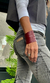 PULSERA MUÑEQUERA CUERO - BORDEAUX - MOXMO