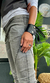 PULSERA FLECOS CUERO - NEGRO en internet