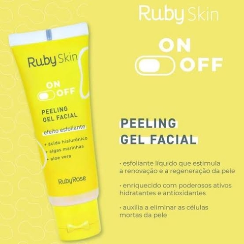 Peeling Gel Facial Esfoliante on/off Ruby Rose