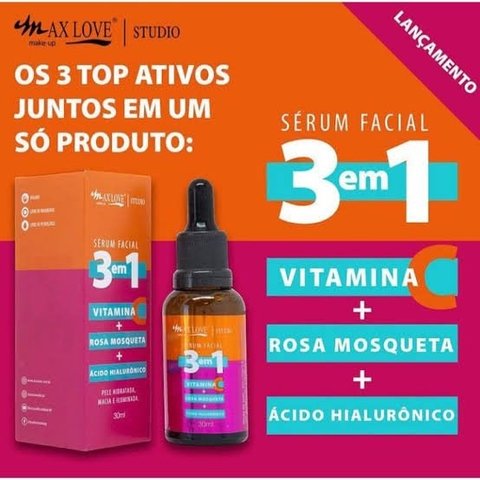 Serum Facial Max Love 3 em 1