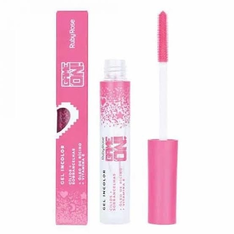 Máscara Cilios Ruby Rose Game On incolor cilios e sobrancelha