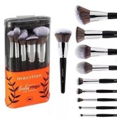 Kit Pincel Macrilan Max A100 Com 10 Pinceis