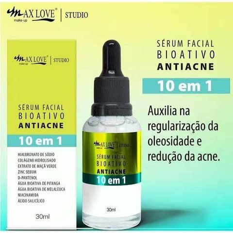 Serum Facial Max Love Bioativo Antiacne 10 em 1