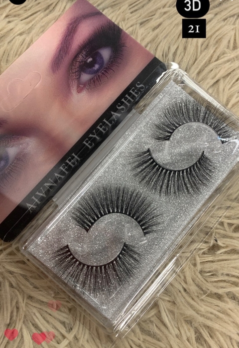 Cartela 2 pares Cílios Ruby Anjo