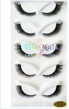 Cartela 5 Pares Cilios Ruby Anjo 8D Fix Mais gatinho - loja online