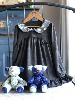 Vestido Simona (cuello gris)