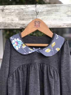 Vestido Simona (cuello gris) - comprar online