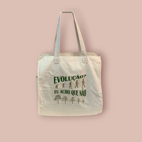 Ecobag Feira Algodão 100% reciclado - estampas diversas - comprar online