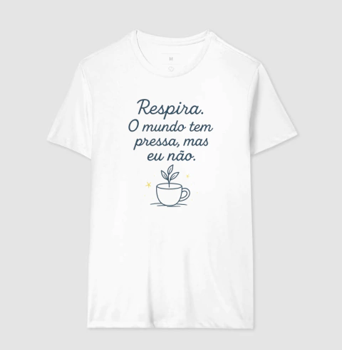 Camisa Desacelere - Joana Flor®️Livraria e Papelaria | Brinquedos Educativos