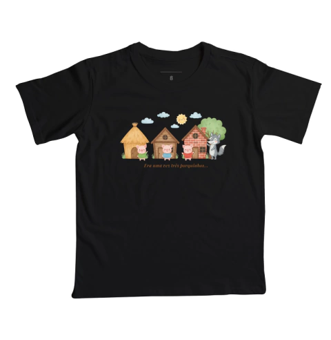 Camisa infantil Três Porquinhos - loja online