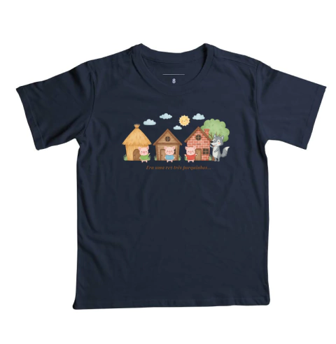Camisa infantil Três Porquinhos
