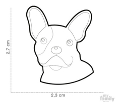 Imagen de Chapita My Family Colección MY FRIENDS FRENCH BULLDOG