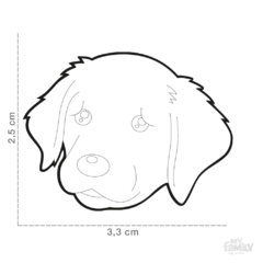 Chapita My Family Colección MY FRIENDS GOLDEN RETRIEVER - tienda online