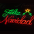 Cartel de Feliz Navidad Luminoso Neon LED con Arbol